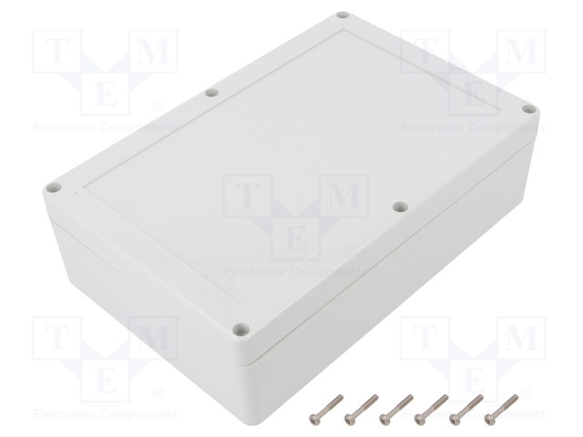 Enclosure: multipurpose; X: 140mm; Y: 210mm; Z: 60mm; ZP; light grey