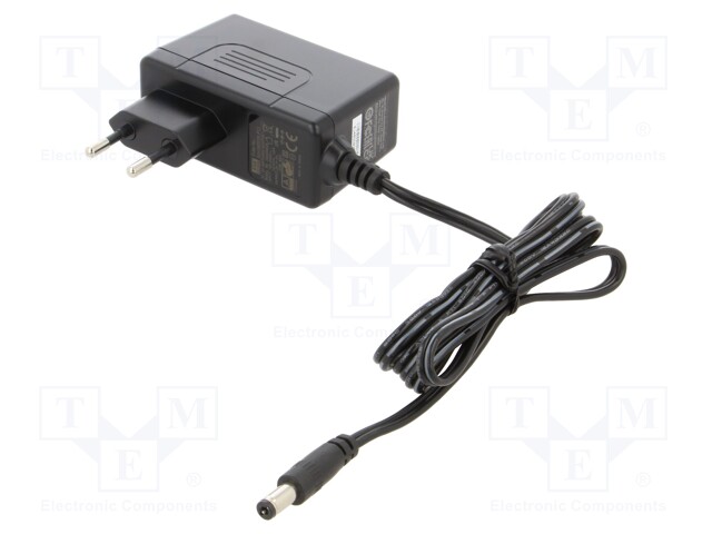 Power supply: switched-mode; constant voltage; 5VDC; 6A; 30W; plug