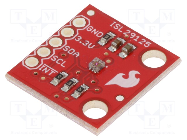 Sensor: color; I2C,SPI; 3.3VDC; IC: ISL29125; 16bit