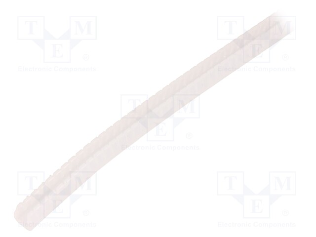 Hole and edge shield; polyetylene; L: 10m; natural; H: 6.1mm; W: 6mm