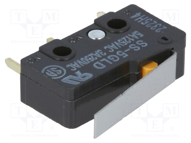 Microswitch SNAP ACTION; with lever; SPDT; 5A/125VAC; ON-(ON)