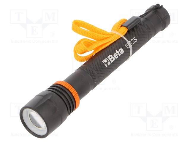 Torch: LED; 150mm; 500lm; black; IP66