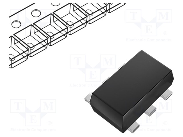 Diode: TVS array; Ubr: 11V; 5.5A; unidirectional; SOT5X3; Ch: 3