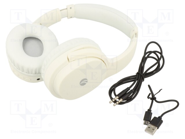 Bluetooth headphones; white; Bluetooth 5.0 +JL,headphones; 32Ω