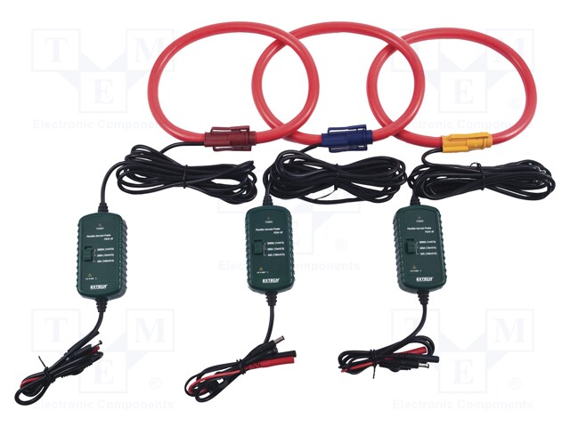 Rogowski coil; I AC: 30/300/3000A; f range: 45÷400Hz; 3pcs; 600mm