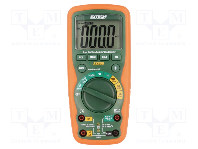 Digital multimeter; LCD (4000); VDC: 0,1m÷400m/4/40/400/1000V