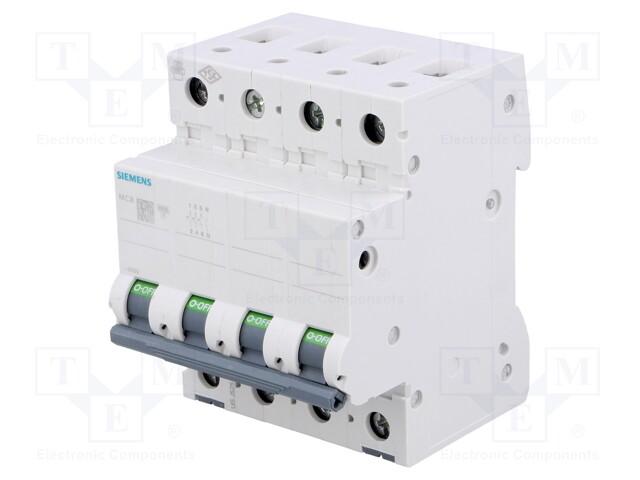 Circuit breaker; 400VAC; Inom: 32A; Poles: 3+N; DIN; Charact: C; 6kA