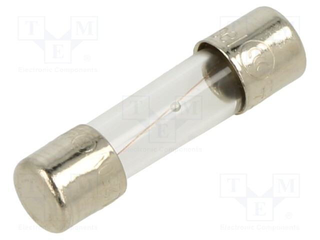 Fuse: fuse; time-lag; 800mA; 250VAC; cylindrical,glass; 5x20mm