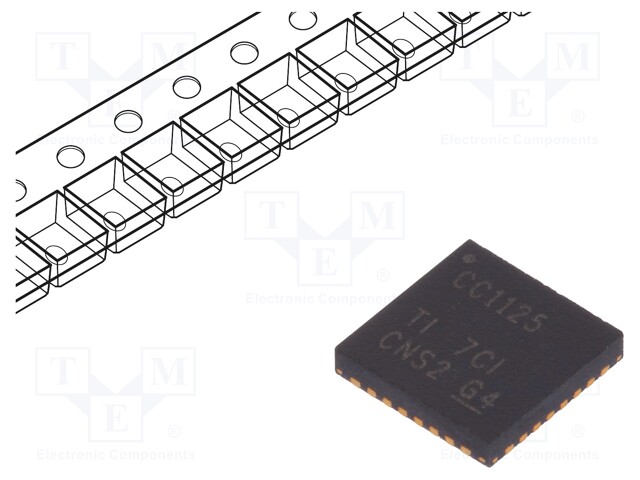 IC: RF transceiver; 2÷3.6VDC; SPI; SMD; VQFN32; tape; RAM: 256B