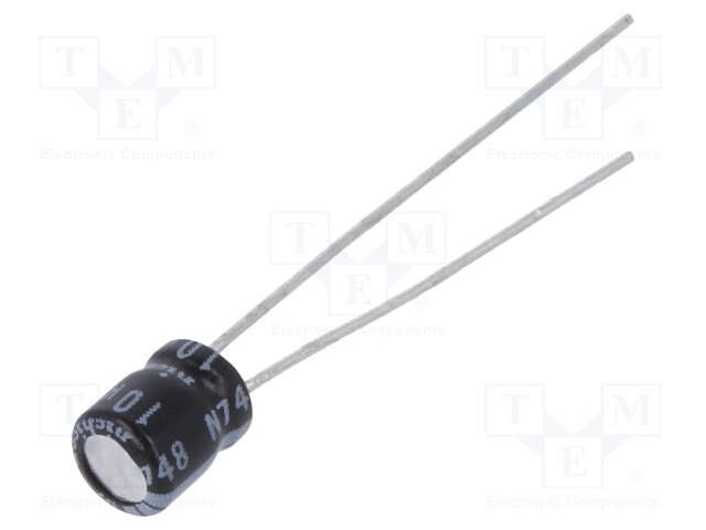 Capacitor: electrolytic; THT; 10uF; 16VDC; Ø4x5mm; Pitch: 1.5mm