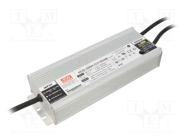 Power supply: switched-mode; LED; 319.2W; 76÷152VDC; 1050÷2100mA