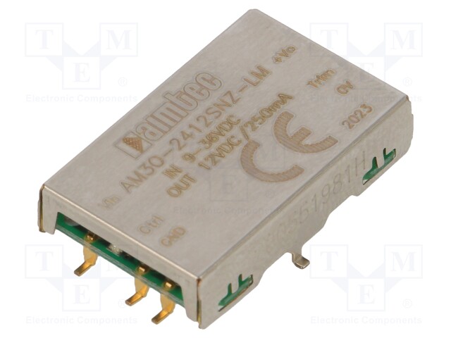 Converter: DC/DC; 3W; Uin: 9÷36V; 12VDC; Iout: 250mA; SMD; 3.5g