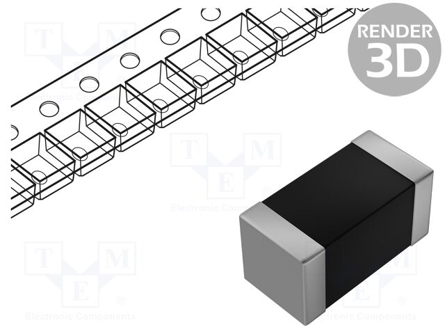 Ferrite Bead, 0603 [1608 Metric], 100 ohm, 1 A, MPZ Series, 0.15 ohm, ± 25%