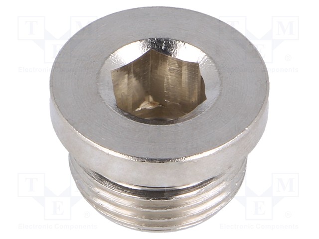 Protection cap; G 3/8"; 75bar; Mat: nickel plated brass