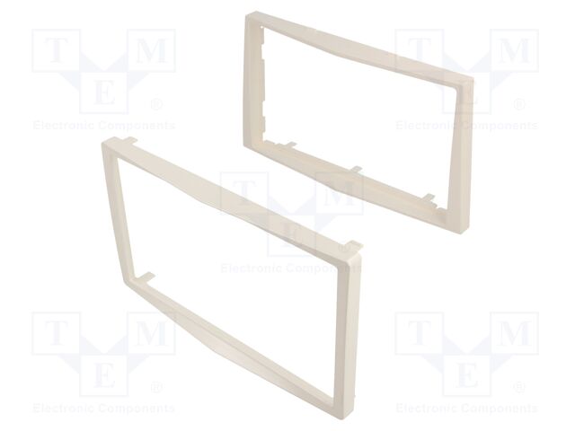 Radio frame; Opel; 2 DIN; white (pearl)