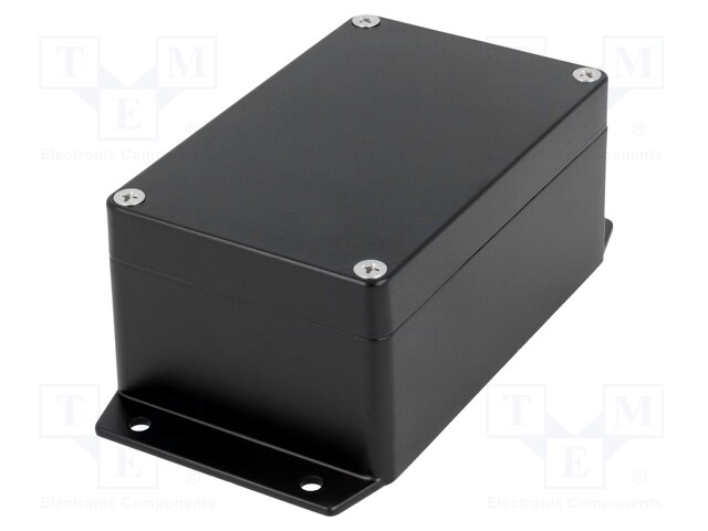 Enclosure: multipurpose; X: 80mm; Y: 125mm; Z: 57mm; aluminium; black