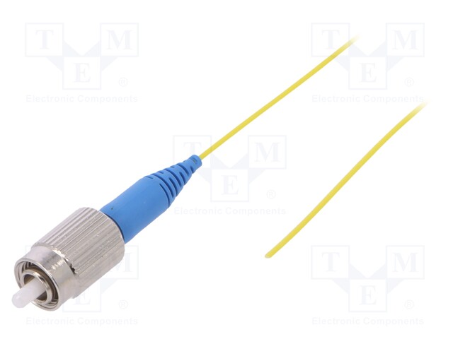 Optic fiber pigtail; FC; 1m; Optical fiber: 900um; yellow