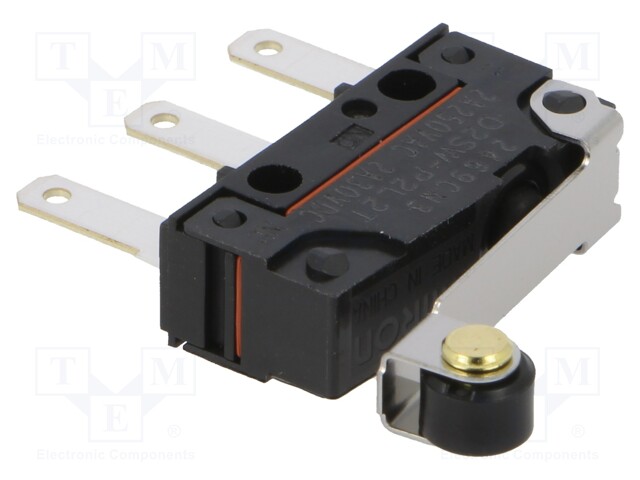 Microswitch SNAP ACTION; with lever (with roller); SPDT; Pos: 2