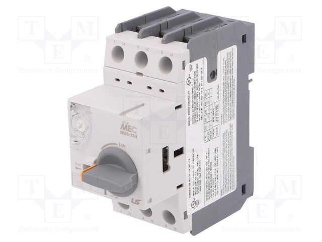 Motor breaker; 11kW; 220÷690VAC; DIN; Overcurrent release: 18÷26A