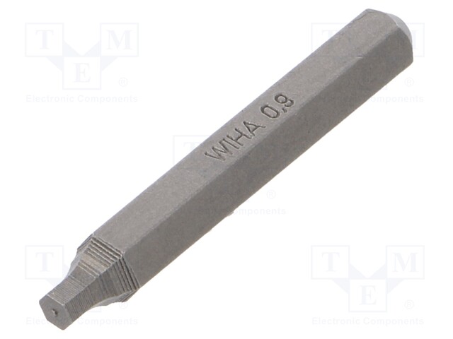 Screwdriver bit; Allen hex key; HEX 0,9mm; Overall len: 28mm