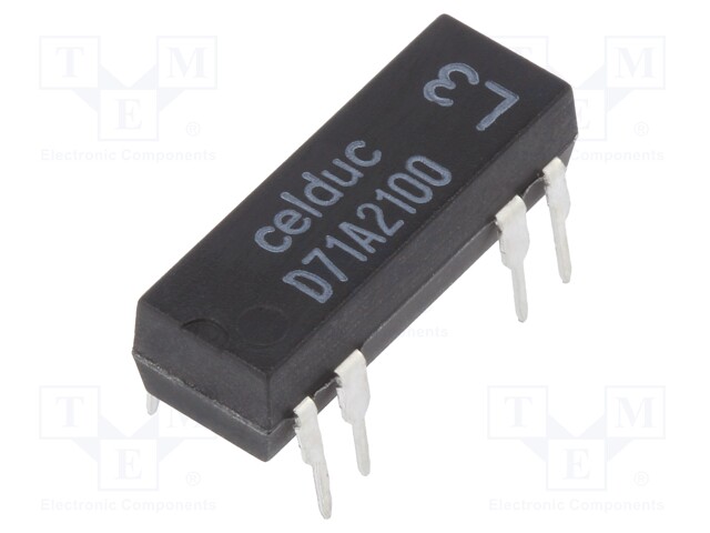 Relay: reed; SPST-NO; Ucoil: 5VDC; 1A; max.100VDC; 10W; Rcoil: 500Ω