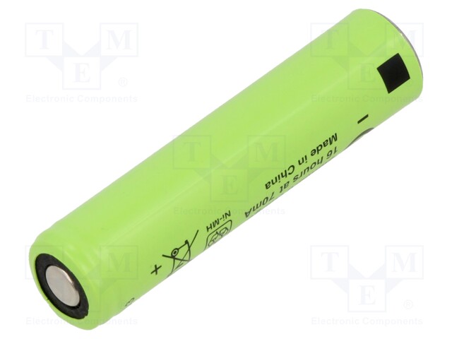 Re-battery: Ni-MH; AAA,R3; 1.2V; 700mAh