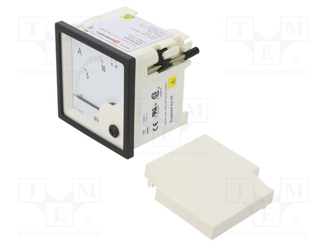 Meter: panel; analogue; 0/10÷20A; True RMS; Iin: 10/20A; Class: 1,5