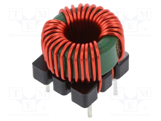 Inductor: wire; THT; 1186uH; 24mΩ; -40÷105°C; ±35%; 5.8A; 16x16x15mm