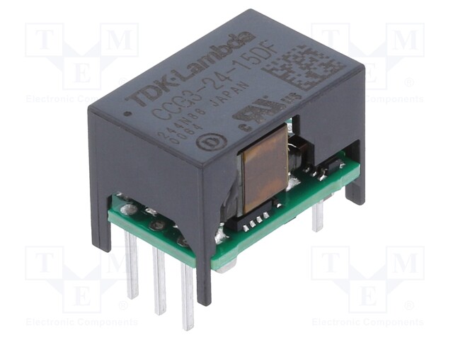 Converter: DC/DC; 3W; Uin: 9÷36V; Uout: 15VDC; Uout2: -15VDC; 3g; THT