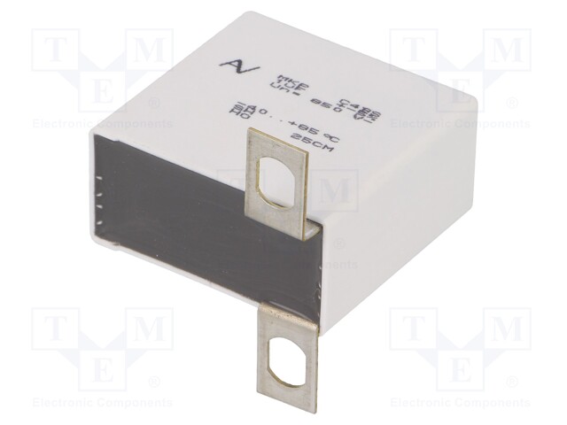 Capacitor: polypropylene; 1uF; ESR: 4mΩ; C4B; ±5%; -40÷85°C; 850VDC