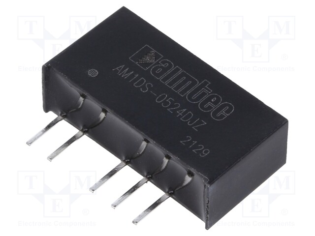 Converter: DC/DC; 1W; Uin: 4.5÷5.5V; Uout: 24VDC; Uout2: -24VDC; SIP7