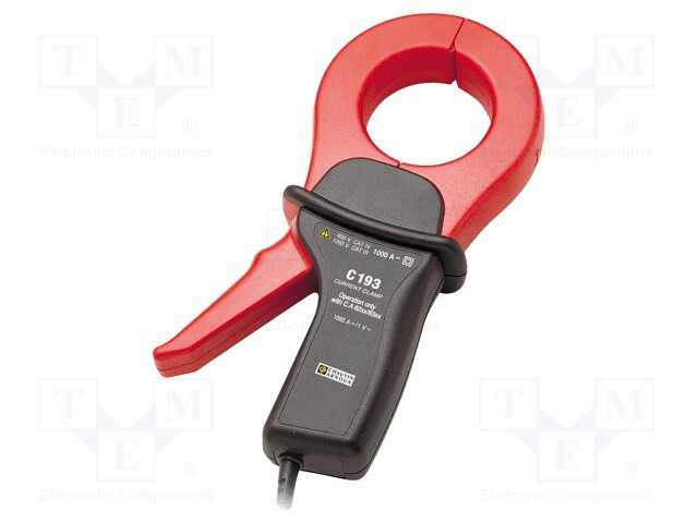 AC current clamp adapter; Øcable: 52mm; I AC: 1÷1000A; Len: 3.5m
