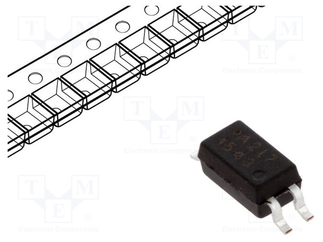 Optocoupler; SMD; Channels: 1; Out: transistor; 3.75kV; SO4; 10kV/μs