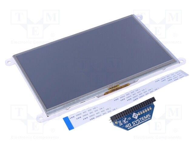 Display: TFT; 7"; 800x480; Window dimensions: 153.84x85.63mm