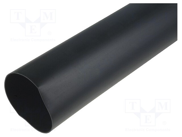 Heat shrink sleeve; 3.5: 1; 63mm; L: 1m; black; Wall thick: 2.8mm