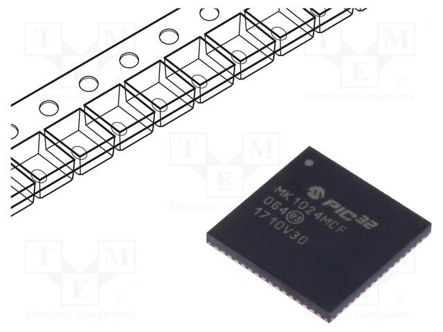 PIC microcontroller; Memory: 1024kB; SRAM: 256kB; 2.2÷3.6VDC; SMD