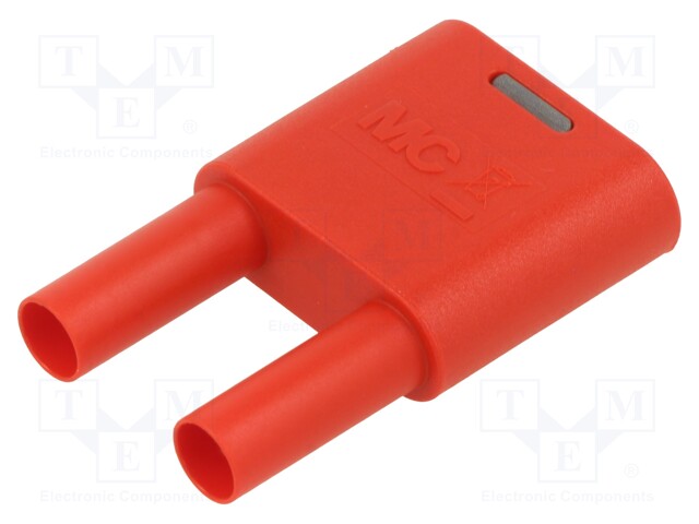 4mm banana; banana 4mm socket x2,banana 4mm plug x2; 32A; red