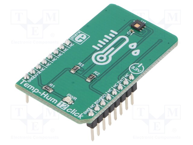 Click board; humidity/temperature sensor; I2C; HDC2080; 3.3VDC