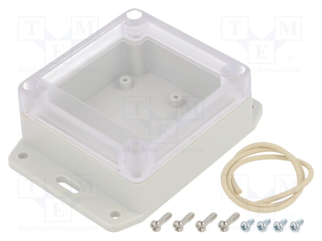 Enclosure: multipurpose; X: 80mm; Y: 85mm; Z: 40mm; with fixing lugs