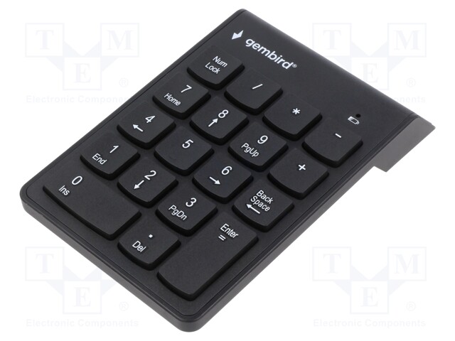 Keyboard; black; USB A; wireless,numeric