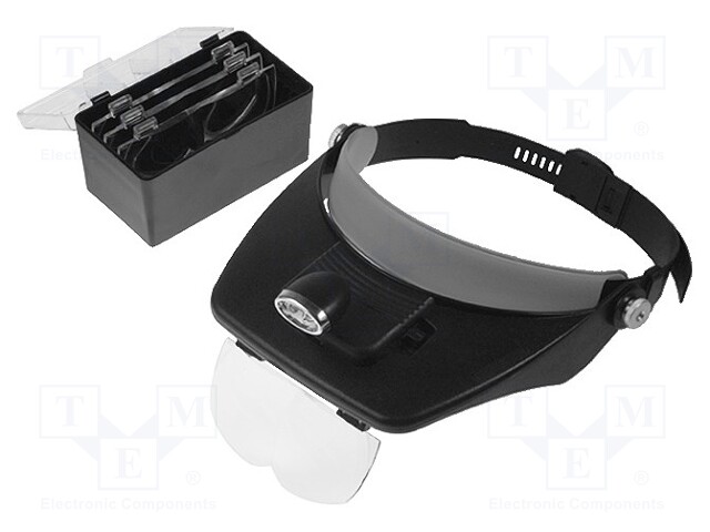 Binocular magnifier; Mag: x1.2÷x3.5; Illumin: LED