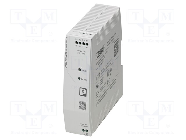 Power supply: switched-mode; Mounting: DIN; IP20