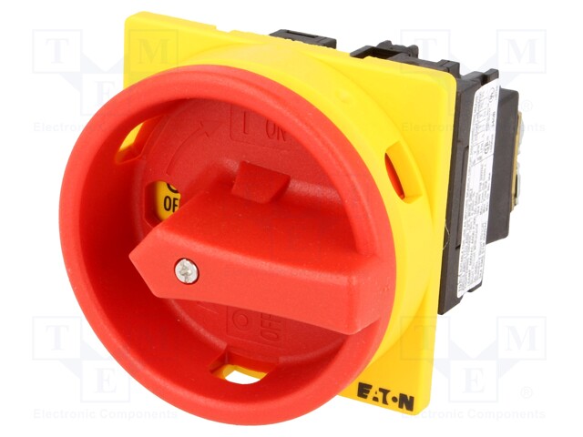 Switch: main cam switch; Stabl.pos: 2; 20A; OFF-ON; Poles: 2; 6.5kW