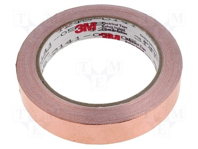 Tape: electrically conductive; W: 19mm; L: 16.5m; D: 0.101mm; copper