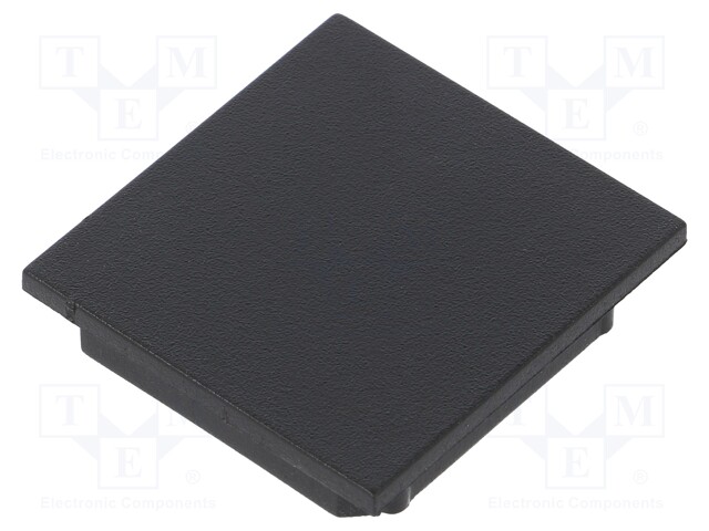 Cap for LED profiles; black; ABS; Application: VARIO30-08