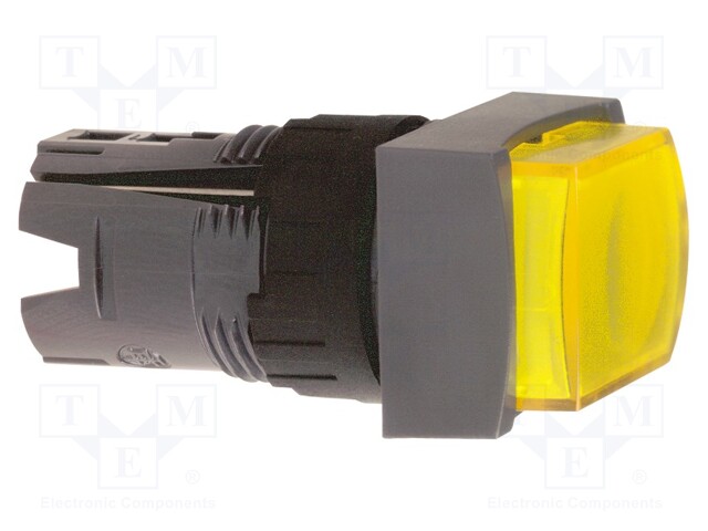 Switch: push-button; 16mm; Stabl.pos: 1; yellow; ZB6Z; Pos: 2