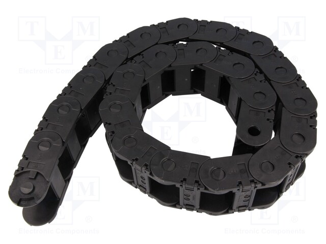 Cable chain; Series: 2500; Bend.rad: 75mm; L: 1012mm