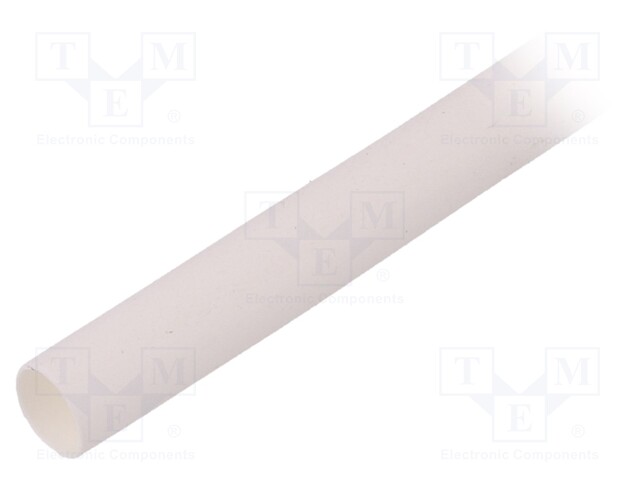 Heat shrink sleeve; thin walled; 3: 1; 3mm; L: 30m; white; -55÷135°C