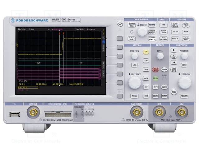 Oscilloscope: digital; Band: ≤50MHz; Channels: 2; 500kpts/ch