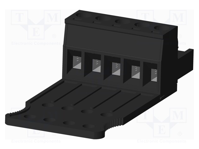 Connector: pluggable terminal block; plug; female; straight; 5mm